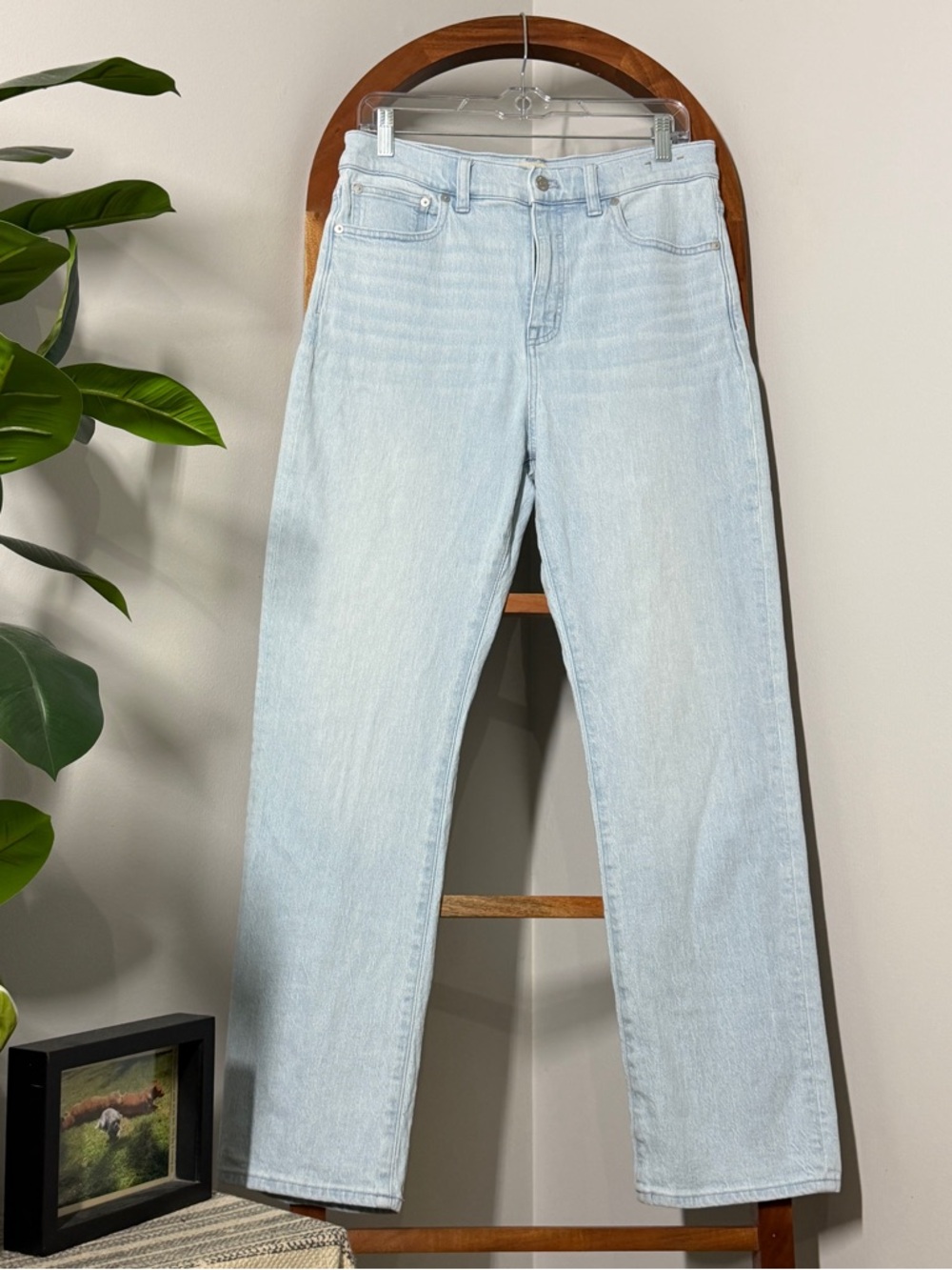 Madewell 29 Light Wash 90s Straight Leg Jeans